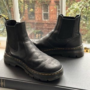 Dr. Martens Platform Leather Chelsea Boots